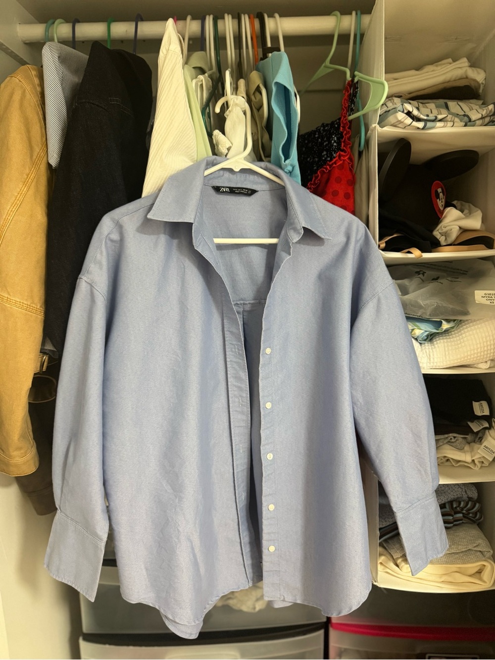 Zara- Poplin Button-Down Shirt